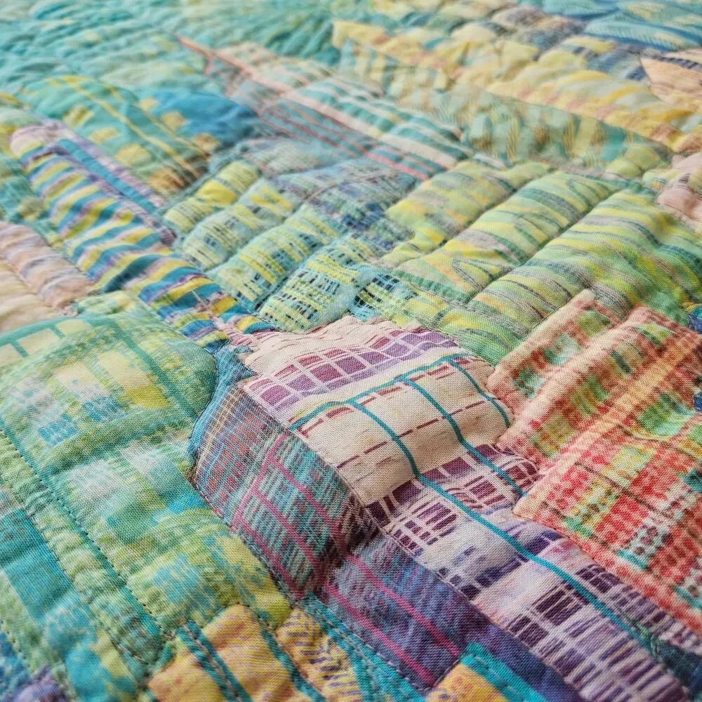 Charisma Horton New York City Art Quilt 2016 Manhattan Skyline Fiber Art 26x42
